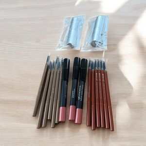 GLO SKIN BEAUTY COSMETICS LOT – BROW PENCILS, LIP CRAYONS GLO MINERALS (LOT #13)